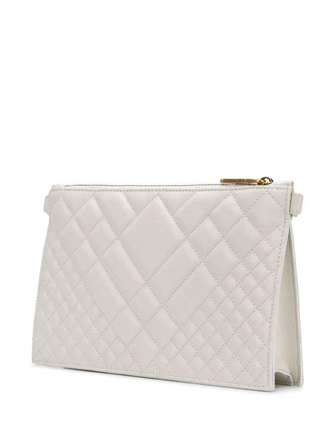 versace white clutch|Versace bag price.